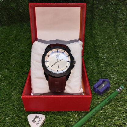 Carrera Watch Round Dial Silicone strap (BOX FREE + Surprise Gift)