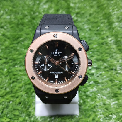 Hublot Watch Round Dial Leather strap (BOX FREE + Surprise Gift)