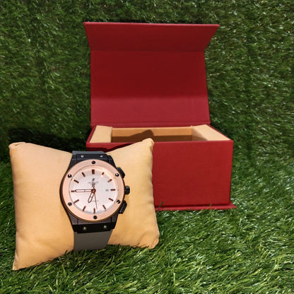 Hublot Watch Round Dial Silicone strap (BOX FREE + Surprise Gift)