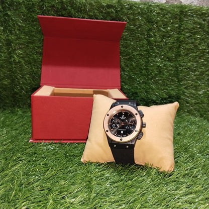 Hublot Watch Round Dial Leather strap (BOX FREE + Surprise Gift)